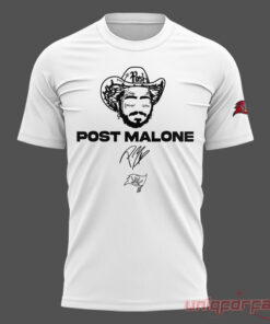 Post Malone Tampa Bay Buccaneers Big Ass Stadium Tour 2026 White Shirt