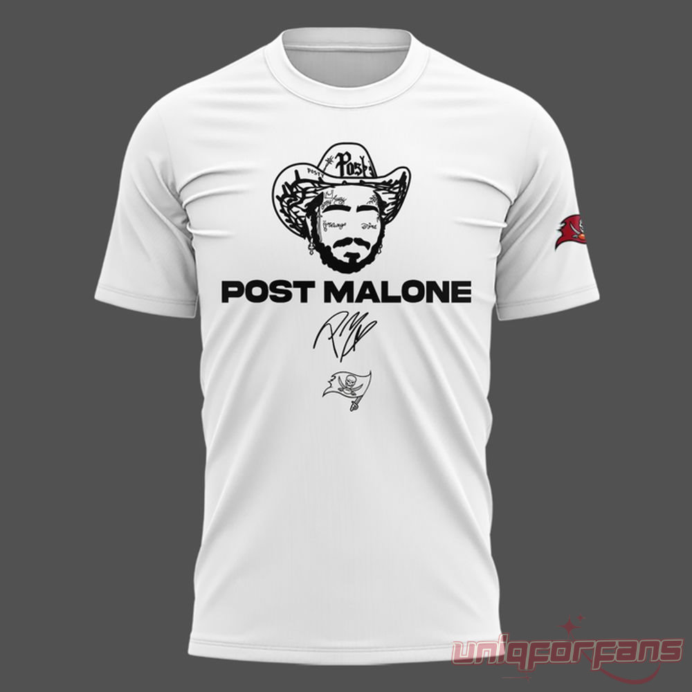 Post Malone Tampa Bay Buccaneers Big Ass Stadium Tour 2026 White Shirt Post Malone Tampa Bay Buccaneers Big Ass Stadium Tour 2026 White Shirt