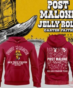 Post Malone x Iowa State Cyclones Big Ass Stadium Tour At Jack Trice Stadium Hoodie Collection