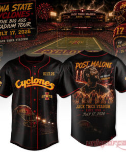 Post Malone x Iowa State Cyclones The BIG ASS Stadium Tour 2026 Jersey Collection Post Malone x Iowa State Cyclones The BIG ASS Stadium Tour 2026 Jersey Collection