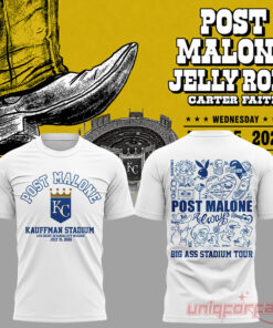 Post Malone x Kansas City Royals 2026 Big Ass Stadium Tour At Kauffman Stadium T-Shirt Collection