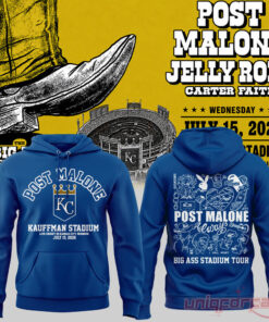 Post Malone x Kansas City Royals 2026 The BIG ASS Stadium Tour Part 2 Hoodie Collection Post Malone x Kansas City Royals 2026 The BIG ASS Stadium Tour Part 2 Hoodie Collection