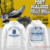 Post Malone x Kansas City Royals 2026 The BIG ASS Stadium Tour Part 2 Hoodie Collection, white front and back