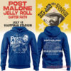 Post Malone x Kansas City Royals 2026 The BIG ASS Stadium Tour Part 2 Hoodie Collection, blue portrait style