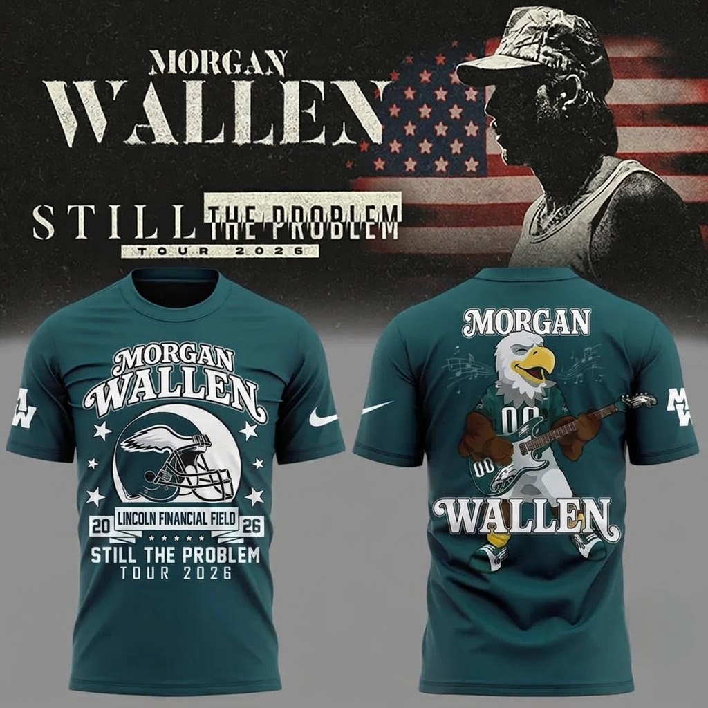 Morgan Wallen x Philadelphia Eagles Baseball Jersey Still The Problem Tour At Lincoln Financial Field 2026 Morgan Wallen x Philadelphia Eagles Baseball Jersey Still The Problem Tour At Lincoln Financial Field 2026