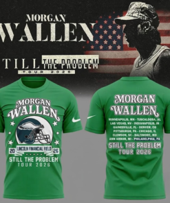 Morgan Wallen x Philadelphia Eagles Baseball Jersey Still The Problem Tour At Lincoln Financial Field 2026