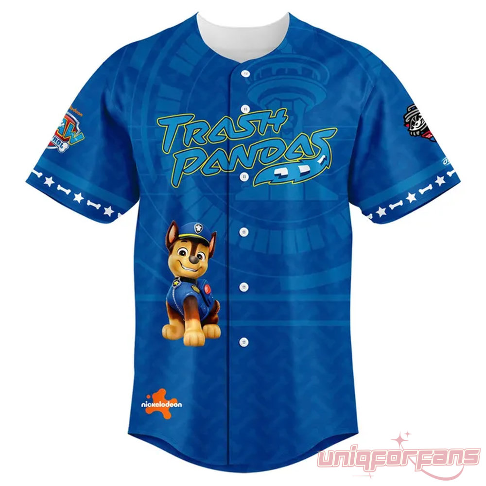 Rocket City Trash Panda 2026 Paw Patrol Adventure Day Jersey Edition Rocket City Trash Panda 2026 Paw Patrol Adventure Day Jersey Edition