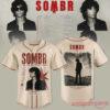 SOMBR You Are The Reason Tour 2026 Premium Baseball Jersey Collection, cream jersey with star graphic front