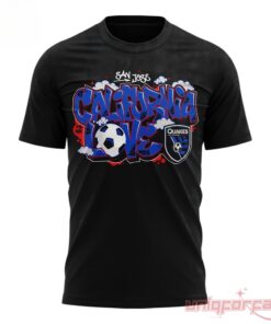 San Jose Earthquakes California Love Graffiti Graphic Limited T-shirt