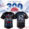 Shohei Ohtani LA Dodgers 300 Home Runs Jersey Mount Fuji Cherry Blossom Edition showing the front design and number 17 back