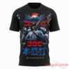 Shohei Ohtani LA Dodgers First Japanese Player to Hit 300 Home Runs Edition T-Shirt in black, showing the front design