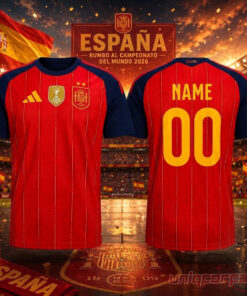 Spain FIFA World Cup 2026 Champions Customize Edition Jersey