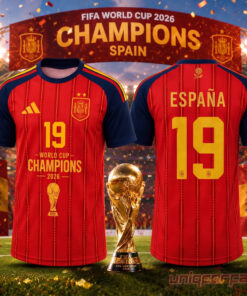Spain Lamine Yamal FIFA World Cup 2026 Champions Jersey