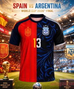 Spain Vs Argentina FIFA World Cup 2026 Final Split Limited Jersey