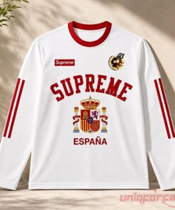 Spain World Cup 2026 Supreme Espana Champions Long Sleeve Jersey Spain World Cup 2026 Supreme Espana Champions Long Sleeve Jersey