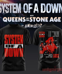 System of a Down UK EU Tour 2026 Black Collection T-Shirt