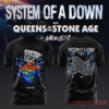 System of a Down UK EU Tour 2026 Black Collection T-Shirt, hand grabbing globe with lightning front design
