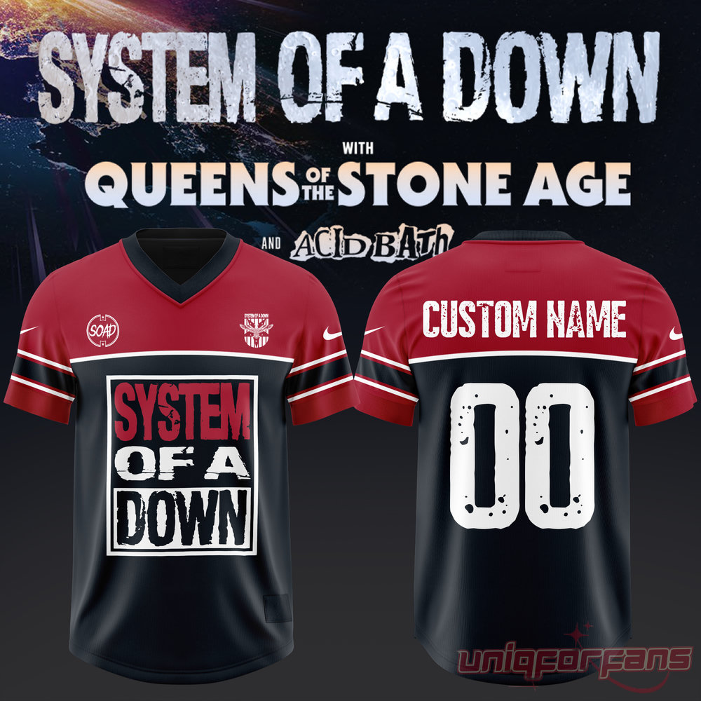 System of a Down UK EU Tour 2026 Custom Edition Jersey System of a Down UK EU Tour 2026 Custom Edition Jersey