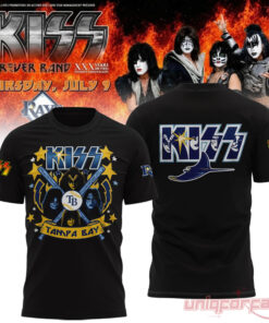 Tampa Bay Rays KISS Forever Band Tour 2026 Black Edition Tee Tampa Bay Rays KISS Forever Band Tour 2026 Black Edition Tee
