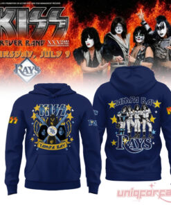Tampa Bay Rays KISS Forever Band Tour 2026 Blue Collection Hoodie Tampa Bay Rays KISS Forever Band Tour 2026 Blue Collection Hoodie