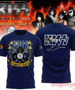 Tampa Bay Rays KISS Forever Band Tour 2026 Blue Edition Tee Tampa Bay Rays KISS Forever Band Tour 2026 Blue Edition Tee