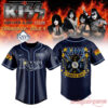 Tampa Bay Rays KISS Forever Band Tour 2026 Collection Baseball Jersey featuring band member makeup graphics on the back