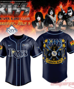 Tampa Bay Rays KISS Forever Band Tour 2026 Collection Baseball Jersey