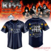 Tampa Bay Rays KISS Forever Band Tour 2026 Collection Baseball Jersey showing the band dressed as baseball players