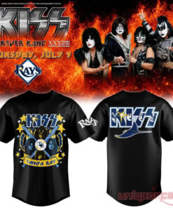 Tampa Bay Rays x KISS Tour Special Baseball Jersey Tampa Bay Rays x KISS Tour Special Baseball Jersey