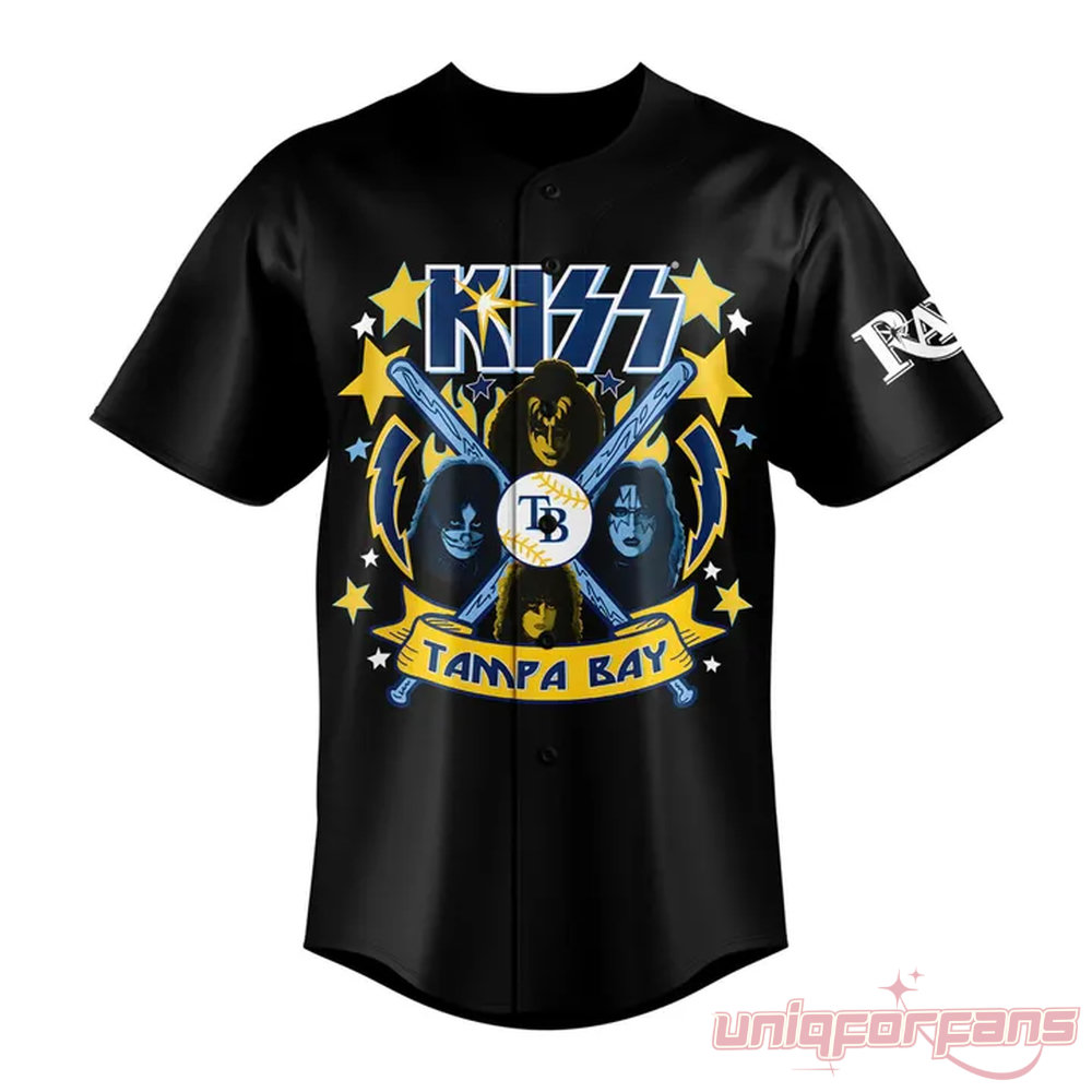 Tampa Bay Rays x KISS Tour Special Baseball Jersey Tampa Bay Rays x KISS Tour Special Baseball Jersey