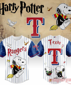 Texas Rangers Peanuts Harry Potter 2026 Special Edition Baseball Jersey Texas Rangers Peanuts Harry Potter 2026 Special Edition Baseball Jersey