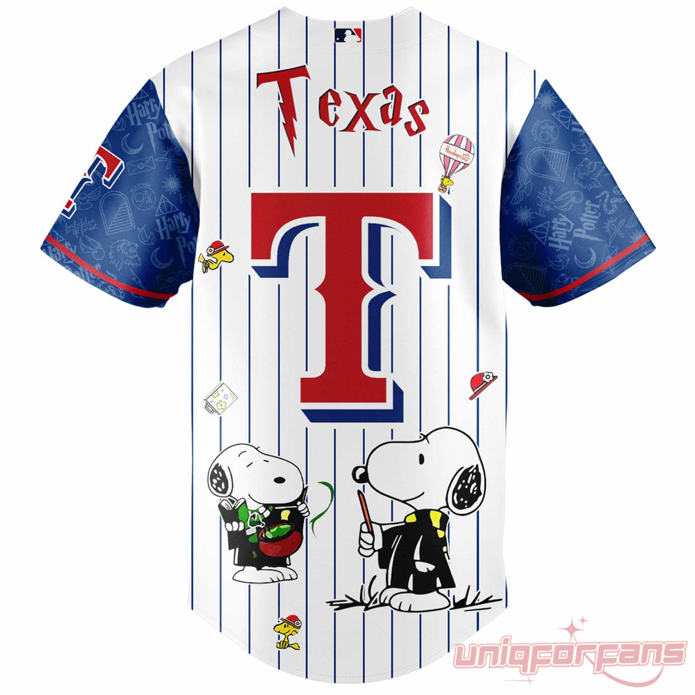 Texas Rangers Peanuts Harry Potter 2026 Special Edition Baseball Jersey Texas Rangers Peanuts Harry Potter 2026 Special Edition Baseball Jersey