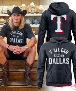 Texas Rangers x Erling Haaland Y’all Can Kiss My Dallas Edition Hoodie