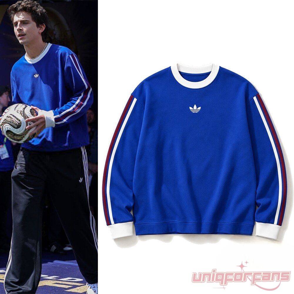 Timothee Chalamet World Cup 2026 Sweatshirt layout side-by-side with Timothee Chalamet holding a soccer ball