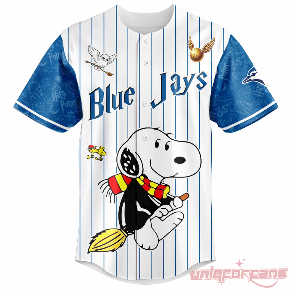 Toronto Blue Jays Peanuts Harry Potter 2026 Edition Baseball Jersey Toronto Blue Jays Peanuts Harry Potter 2026 Edition Baseball Jersey