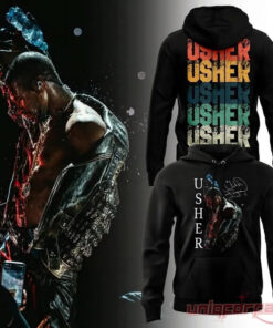 Usher x Chris Brown Raymond and Brown Tour 2026 Black Collection Hoodie Usher x Chris Brown Raymond and Brown Tour 2026 Black Collection Hoodie