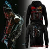 Usher x Chris Brown Raymond and Brown Tour 2026 Black Collection Hoodie showing front graphic and tour dates back