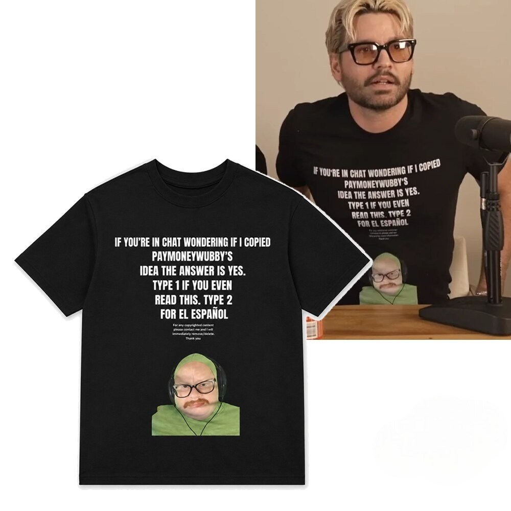 If You’re In Chat Wondering If I Copied PayMoneyWubby’s Shirt If You’re In Chat Wondering If I Copied PayMoneyWubby’s Shirt