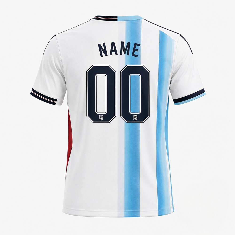 Argentina vs England FIFA World Cup 2026 Split Custom Soccer Jersey – Gift For Fans Argentina vs England FIFA World Cup 2026 Split Custom Soccer Jersey – Gift For Fans