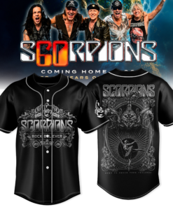 Scorpions Coming Home 2026 World Tour Exclusive Baseball Jersey