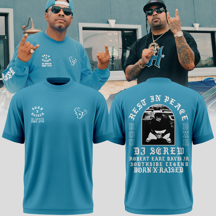 Houston Texans x DJ Screw Limited Edition T-Shirt 2026 Houston Texans x DJ Screw Limited Edition T-Shirt 2026