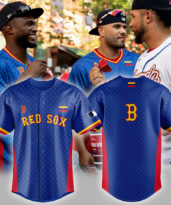 Boston Red Sox Venezuelan Pride Edition Baseball Jersey