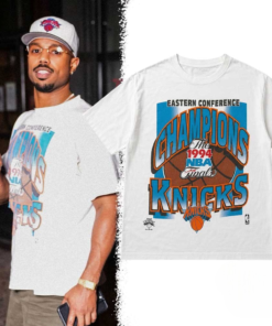 Michael B Jordan At JAY-Z x New York Yankees Stadium 1994 New York Knicks NBA Finals Shirt