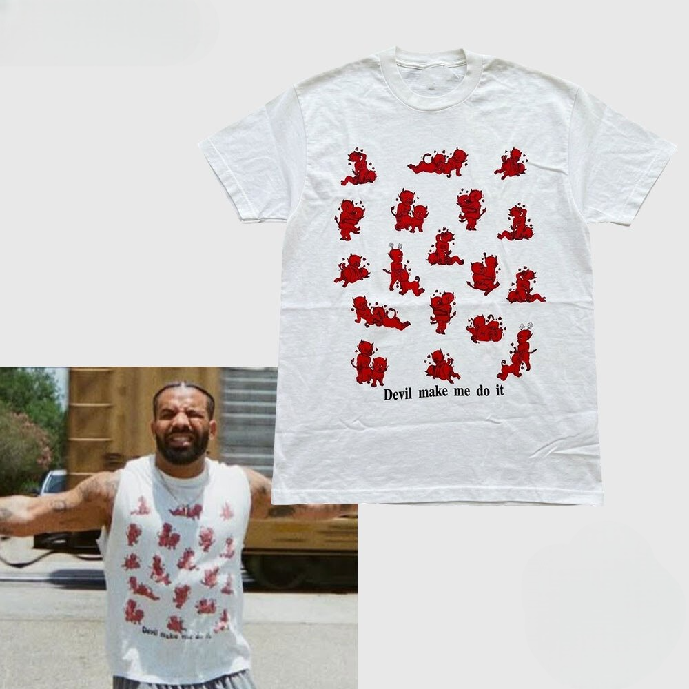 NEW Drake Devil Make Me Do It Limited Tee NEW Drake Devil Make Me Do It Limited Tee