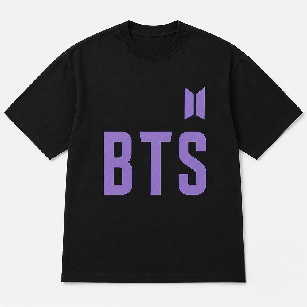 Ronaldinho Brasil BTS Purple Logo Black Shirt Ronaldinho Brasil BTS Purple Logo Black Shirt
