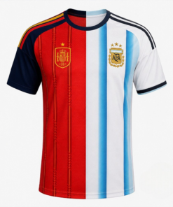 Spain Vs Argentina World Cup 2026 Final Special Custom Split Jersey