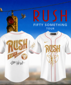 RUSH 2026 Tour Fifty Something Vintage Baseball Jersey
