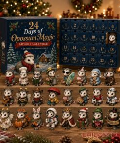 24 Days of Opossum Magic Advent Calendar Toy Figures Set