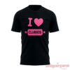 5 Seconds of Summer Tour 2026 I Love CLUBSOS Limited Shirt, black cotton crewneck t-shirt featuring pink heart text print