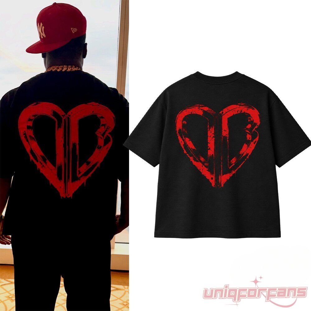 50 Cent Disco Inferno Era Red DB Villain T-Shirt worn by 50 Cent